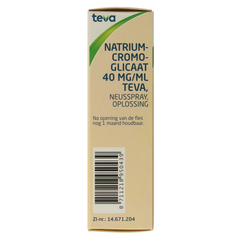 Teva Natriumcromoglicaat 40mg neusspray 10.00 Milliliter