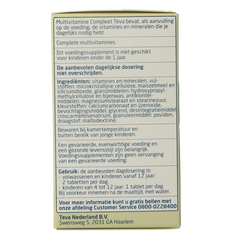 Teva Multivitamine compleet 100 Tabletten
