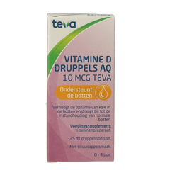 Teva Vitamine D AQ druppels 10 mcg 25 Milliliter