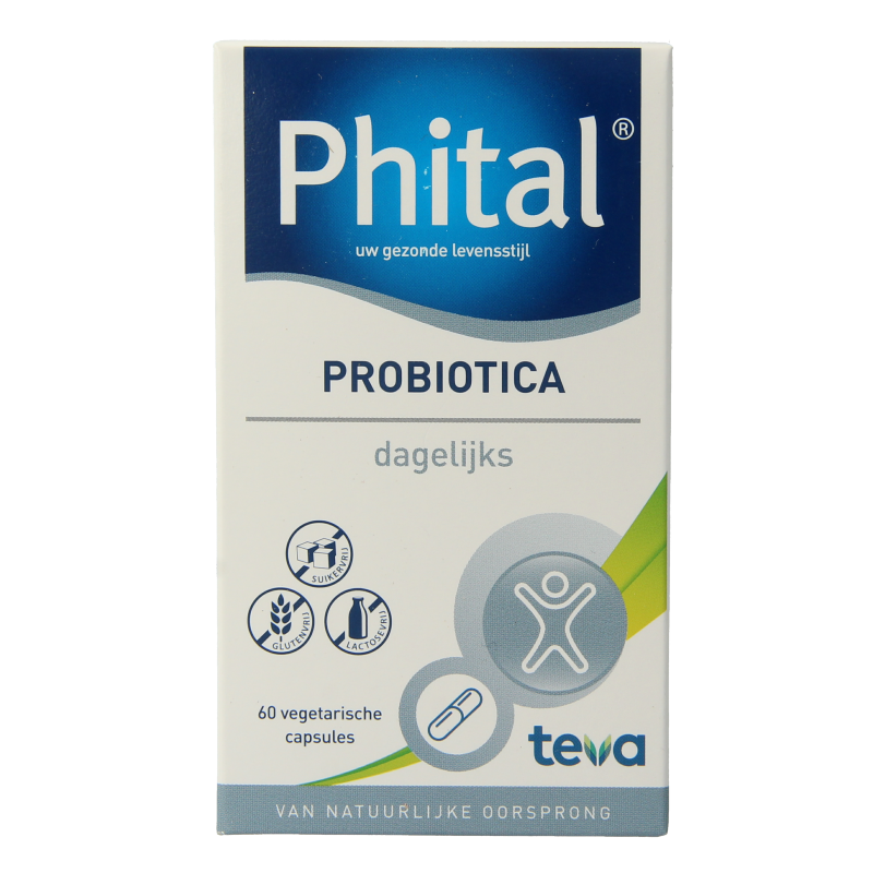 Phital Probiotica daily 60 Vegetarische capsules