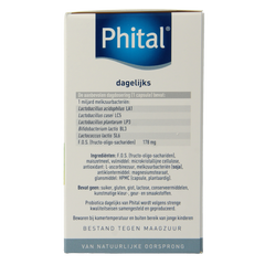 Phital Probiotica dagelijks 60.00 Vegetarische capsules