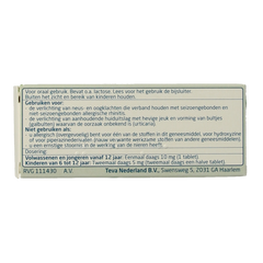 Teva Cetirizine diHCl 10mg 7 Tabletten