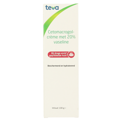 Teva Cetomacrogolcreme 20% vaseline 100 Gram
