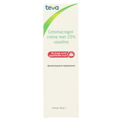 Teva Cetomacrogolcreme 20% vaseline 100.00 Gram