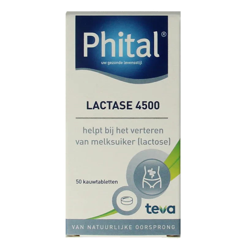 Phital Lactase 4500 50.00 Kauwtabletten