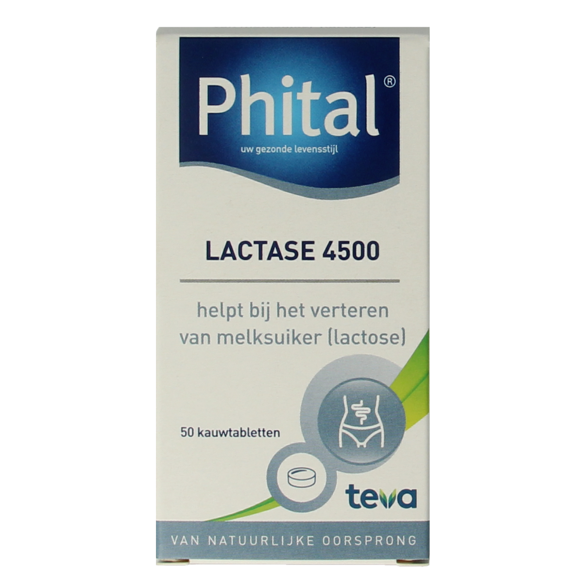 Phital Lactase 4500 50.00 Kauwtabletten