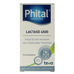 Phital Lactase 4500 50.00 Kauwtabletten