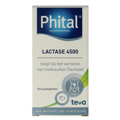 Phital Lactase 4500 50.00 Kauwtabletten