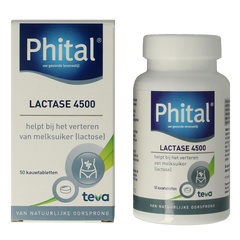 Phital Lactase 4500 50 Kauwtabletten