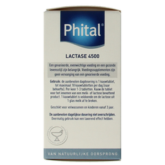 Phital Lactase 4500 50.00 Kauwtabletten