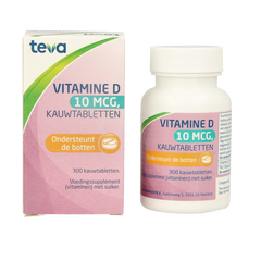Teva Vitamine D 10 mcg 400IE 300 Tabletten