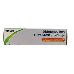 Teva Diclofenac 2,32% extra sterk 60.00 Gram