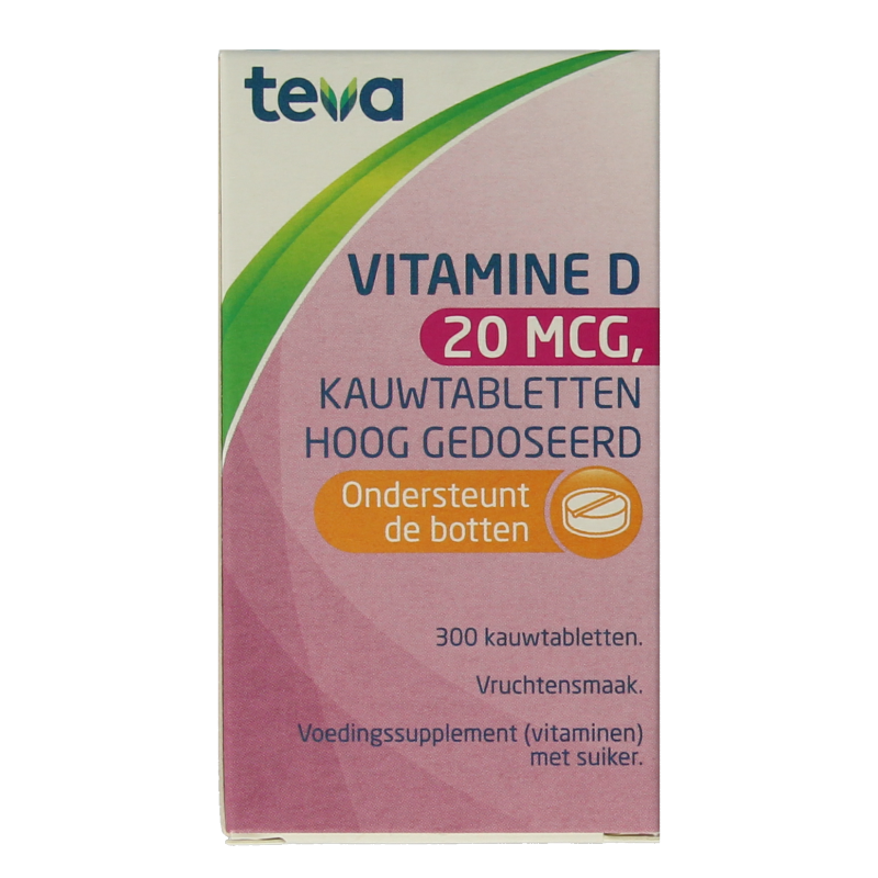 Teva Vitamine D 20 mcg 800IE 300 Tabletten