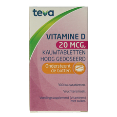 Teva Vitamine D 20 mcg 800IE 300 Tabletten