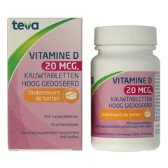 Teva Vitamine D 20 mcg 800IE 300 Tabletten