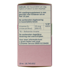 Teva Vitamine D 20 mcg 800IE 300.00 Tabletten