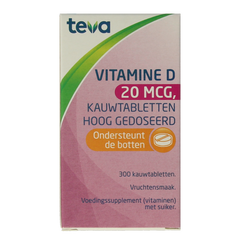 Teva Vitamine D 20 mcg 800IE 300.00 Tabletten