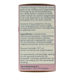 Teva Vitamine D 20 mcg 800IE 300.00 Tabletten