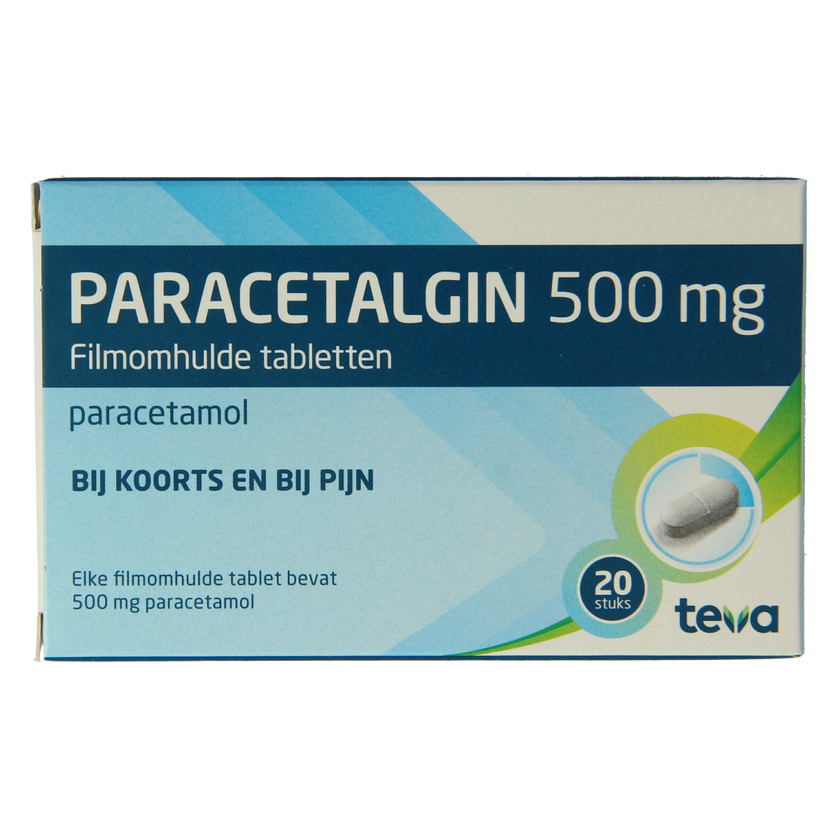 Teva Paracetalgin 500mg 20.00 Stuks