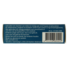 Teva Paracetalgin 500mg 20.00 Stuks