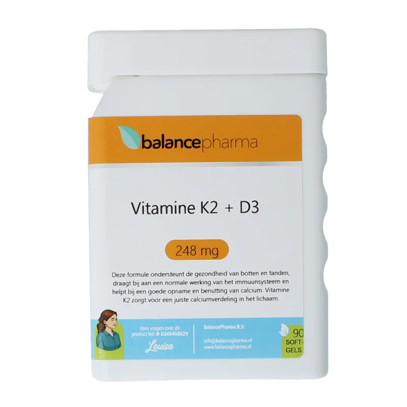 Balancepharma Supplements 53 Vitamine K2 + Vitamine D3 90 Softgels