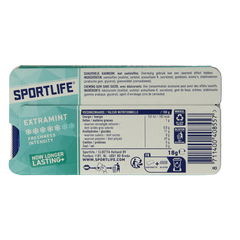 Sportlife Extramint licht blauw pack 1.00 Stuks
