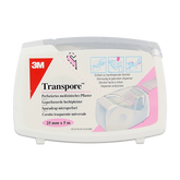 3M Transpore hechtpleister 5m x 25mm 1 Stuks