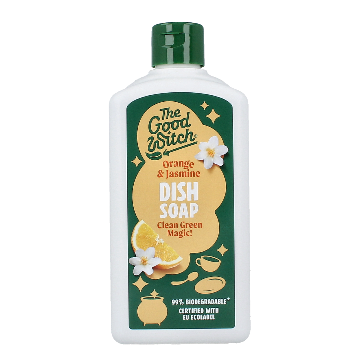The Good Witch Afwasmiddel sinaasappel jasmijn 500.00 Milliliter