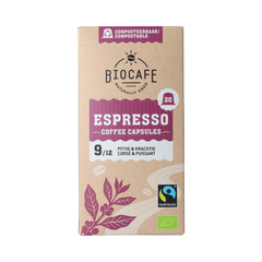 Biocafe Koffiecapcules espresso 20.00 Stuks