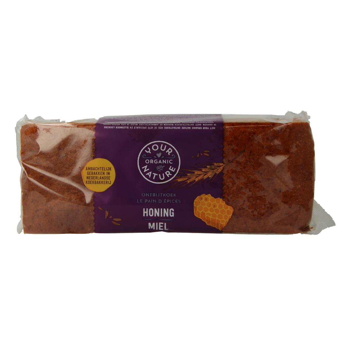 Your Organic Nature Ontbijtkoek honing - rogge bio 400.00 Gram