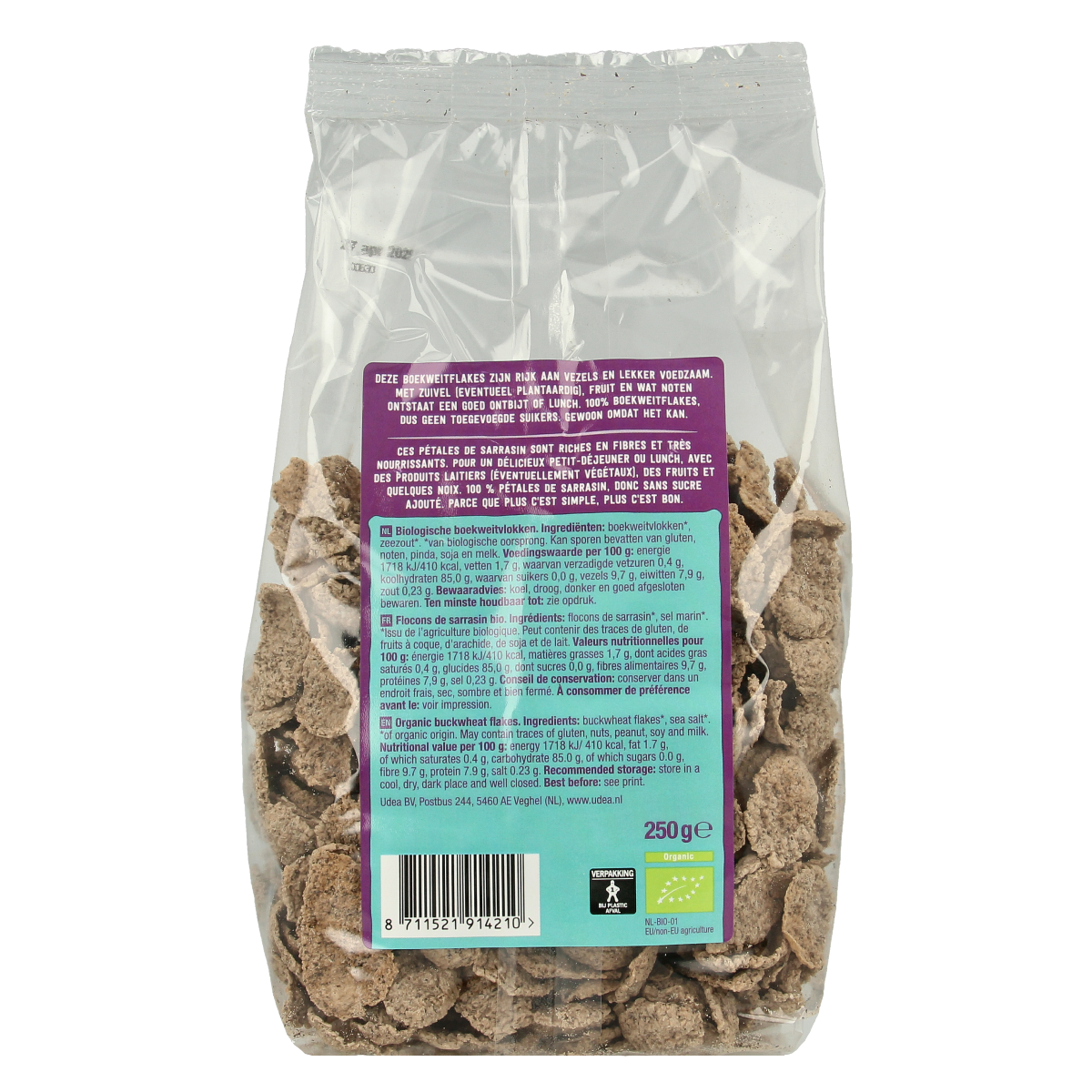 Your Organic Nature Boekweit flakes bio 250.00 Gram