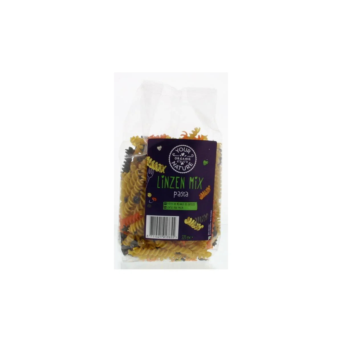 Your Organic Nature Linzen mix pasta bio 225 Gram
