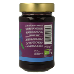Your Organic Nature Fruit beleg blauwe bosbes bio 250.00 Gram