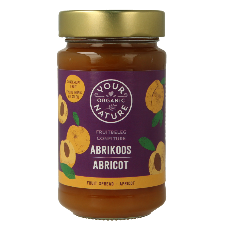 Your Organic Nature Fruit beleg abrikoos bio 250 Gram