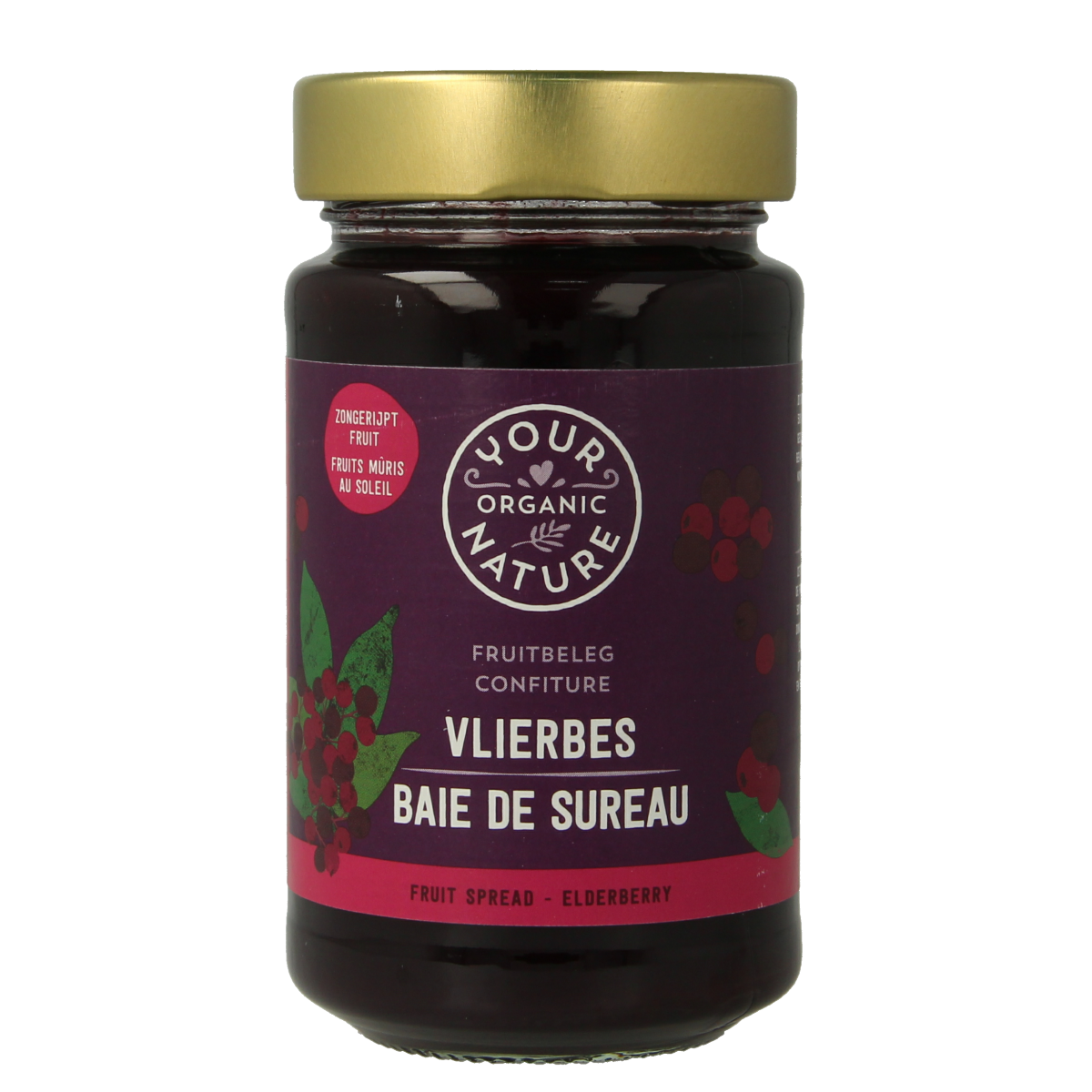 Your Organic Nature Fruit beleg vlierbes bio 250.00 Gram