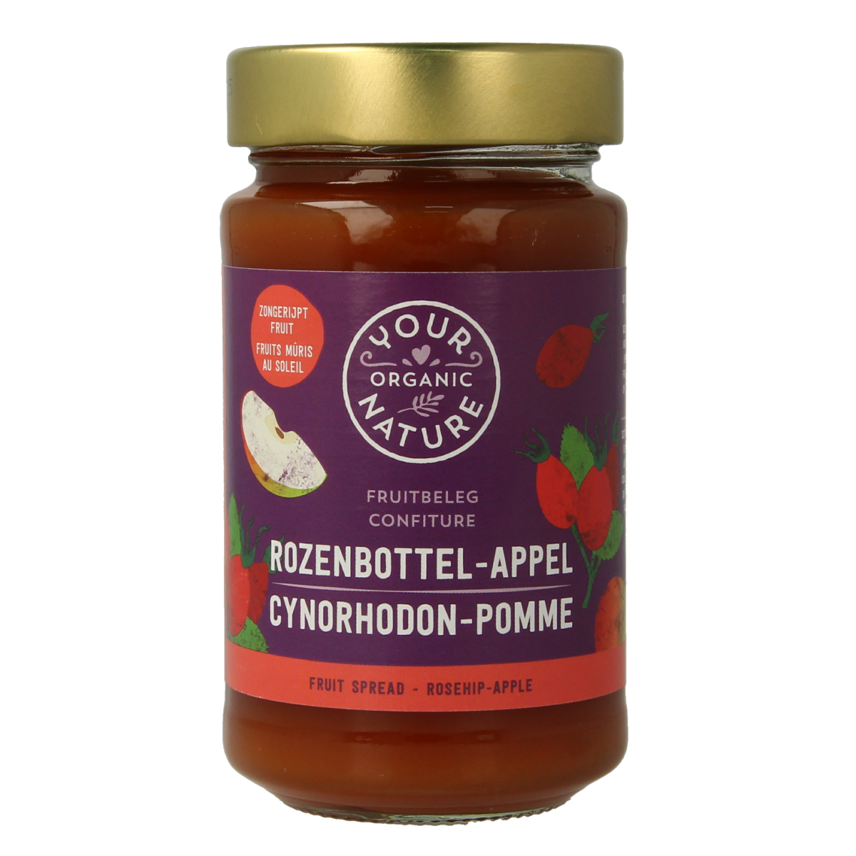 Your Organic Nature Fruit beleg rozenbottel bio 250.00 Gram