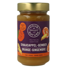 Your Organic Nature Fruit beleg sinaasappel / gember bio 250.00 Gram