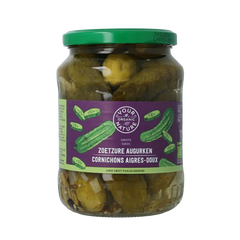 Your Organic Nature Augurken zoetzuur bio 670 Gram