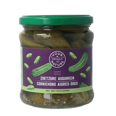 Your Organic Nature Augurken zoetzuur 330 Gram
