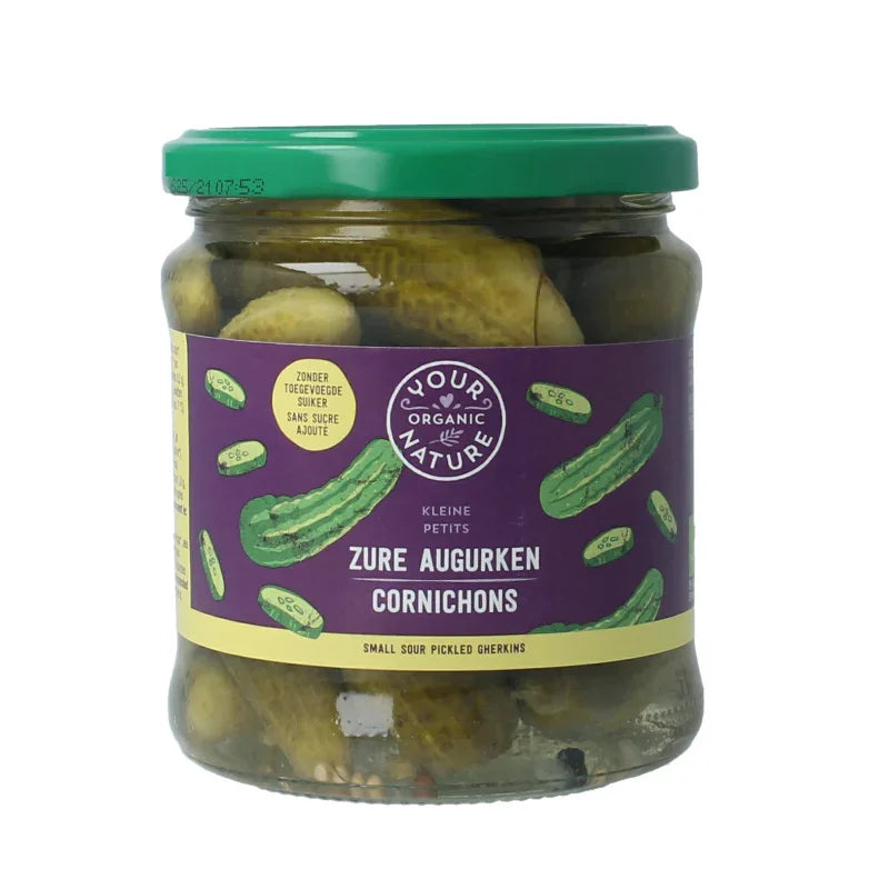 Your Organic Nature Augurken zuur bio 330 Gram
