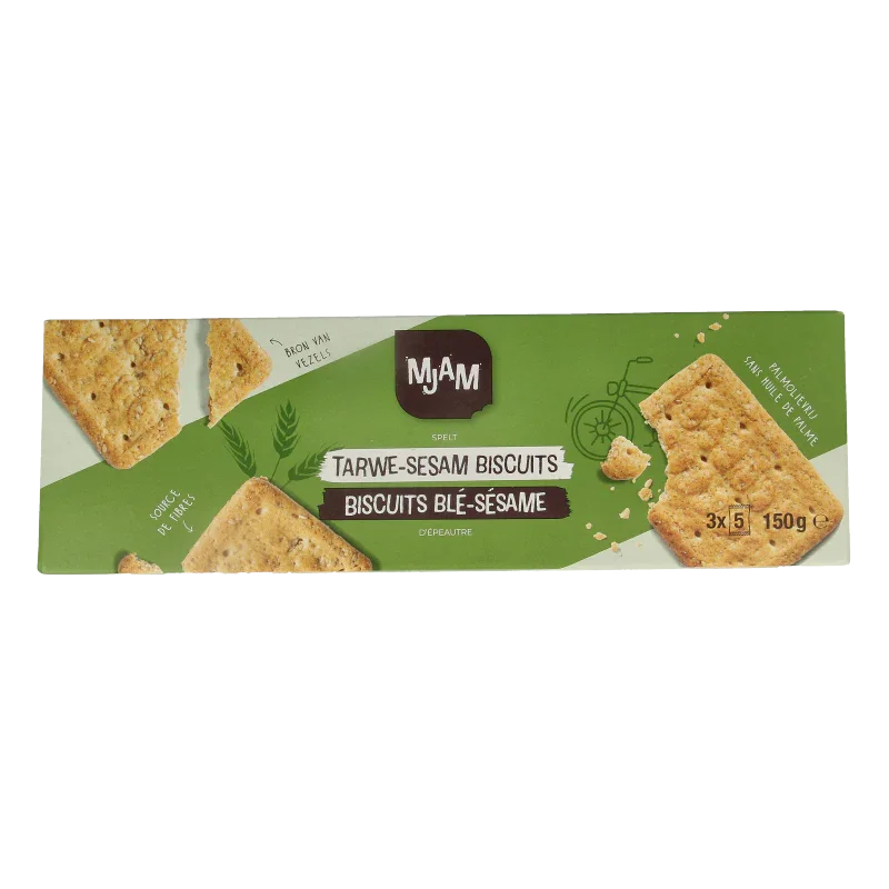 Mjam Biscuits tarwe sesam bio 150 Gram