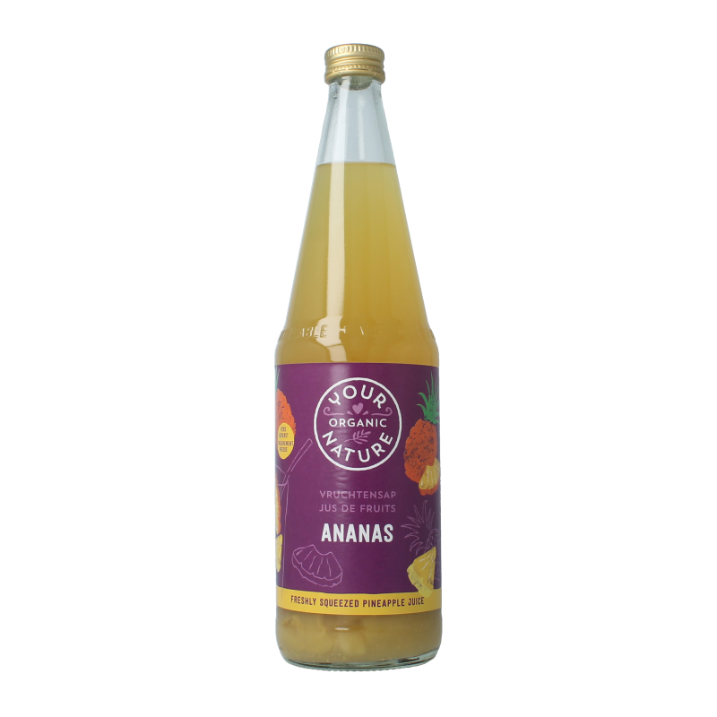 Your Organic Nature Vruchtensap ananas bio 700 Milliliter