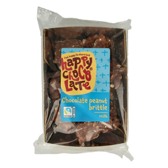 Happy Chocolate Chocolade pindarotsen melk bio 150.00 Gram