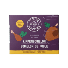 Your Organic Nature Kippenbouillonblokjes helder zonder gist bio 6 Stuks