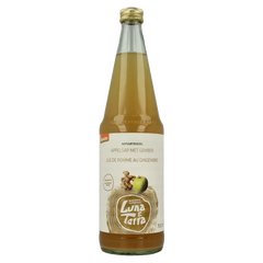 Luna E Terra Appelsap met gember natuurtroebel demeter bio 700 Milliliter