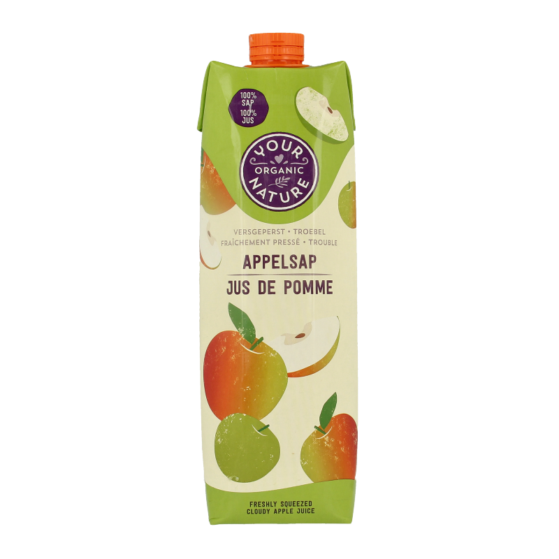 Your Organic Nature Appelsap vers geperst bio 1.00 Liter