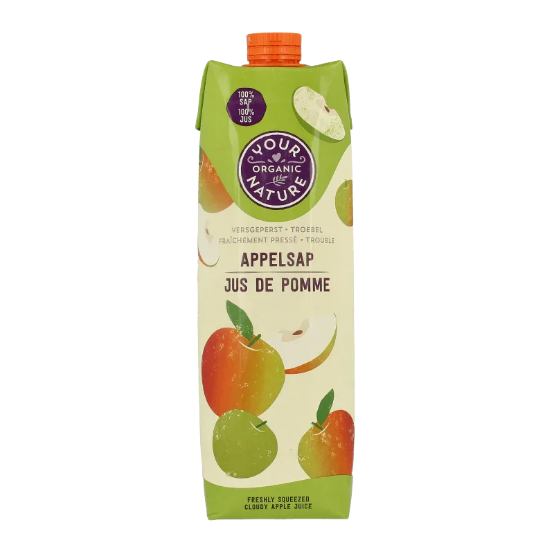 Your Organic Nature Appelsap vers geperst bio 1 Liter