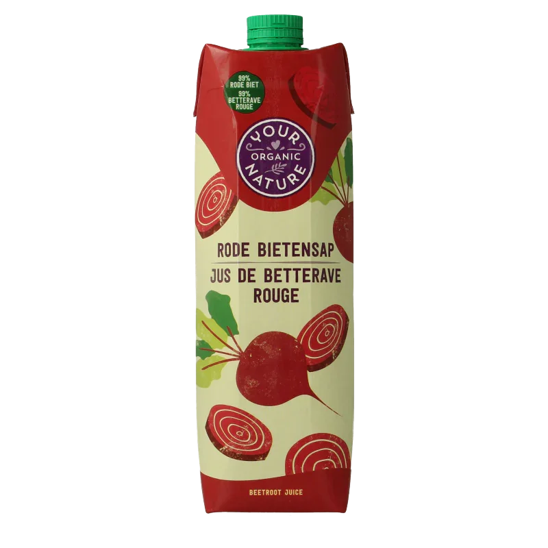 Your Organic Nature Rode bietensap bio 1 Liter