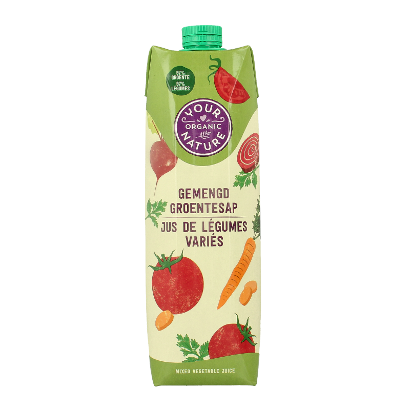 Your Organic Nature Groentesap gemengd bio 1 Liter