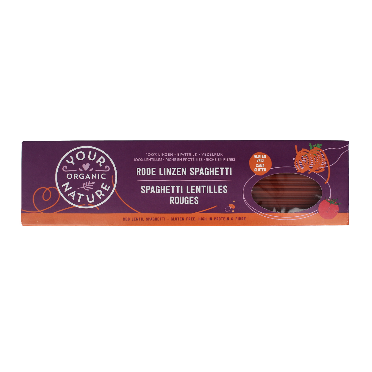 Your Organic Nature Spaghetti rode linzen bio 250.00 Gram